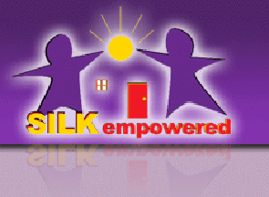 silk empowered logo, non-profit org, ngo, landmark forum graduates making a difference