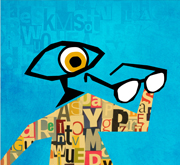 Landmark Insights: Eyeball looking through glasses