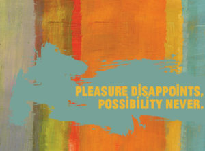 Landmark Insights: Pleasure disappoints, possibility never